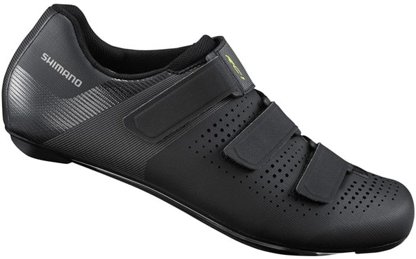 Shimano RC100 SPD-SL Mens Straps Synthetic Road Cycling Shoes Size 44 Black