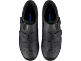 Shimano RC1 Unisex 3-Strap Road Lightweight Cycling Shoes - Black - EU 43