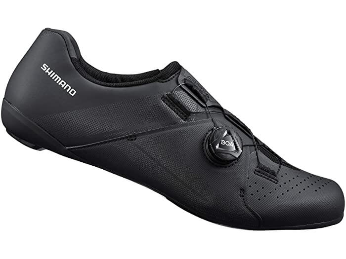 Shimano RC3 RC300 Synthetic Leather Mens Road Cycling Shoes Black - Size 44
