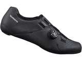 Shimano RC3 RC300 Synthetic Leather Mens Road Cycling Shoes Black - Size 44