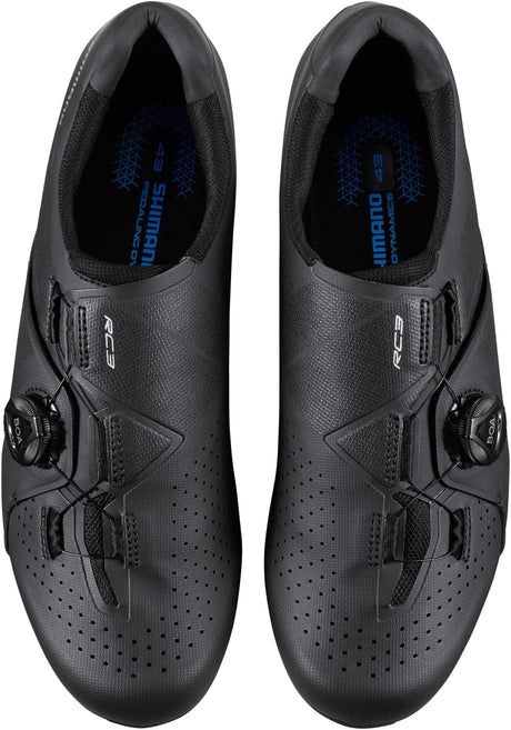 Shimano RC3 SH-RC300 Mens Synthetic Road Cycling Shoes - Black - Size 45