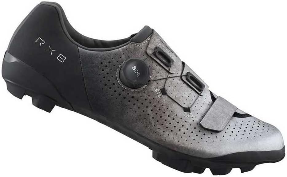 Shimano RX8 (RX801) Unisex Adult Cycling Shoes - Silver/Black - Size 42 EU