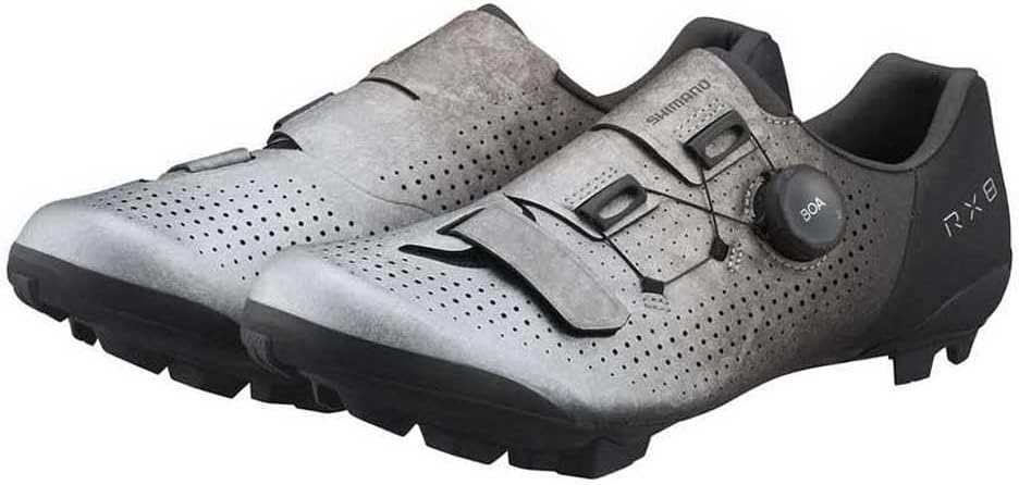 Shimano RX8 (RX801) Unisex Adult Cycling Shoes - Silver/Black - Size 42 EU