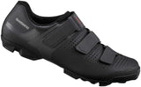 Shimano XC1 XC100 SPD Unisex 3 Velcro Straps Cycling Shoes - Black - EU 47