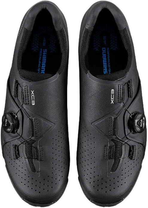 Shimano XC300 Mens Synthetic BOA L6 Bike Cycling Shoes Size 43 Wide - Black