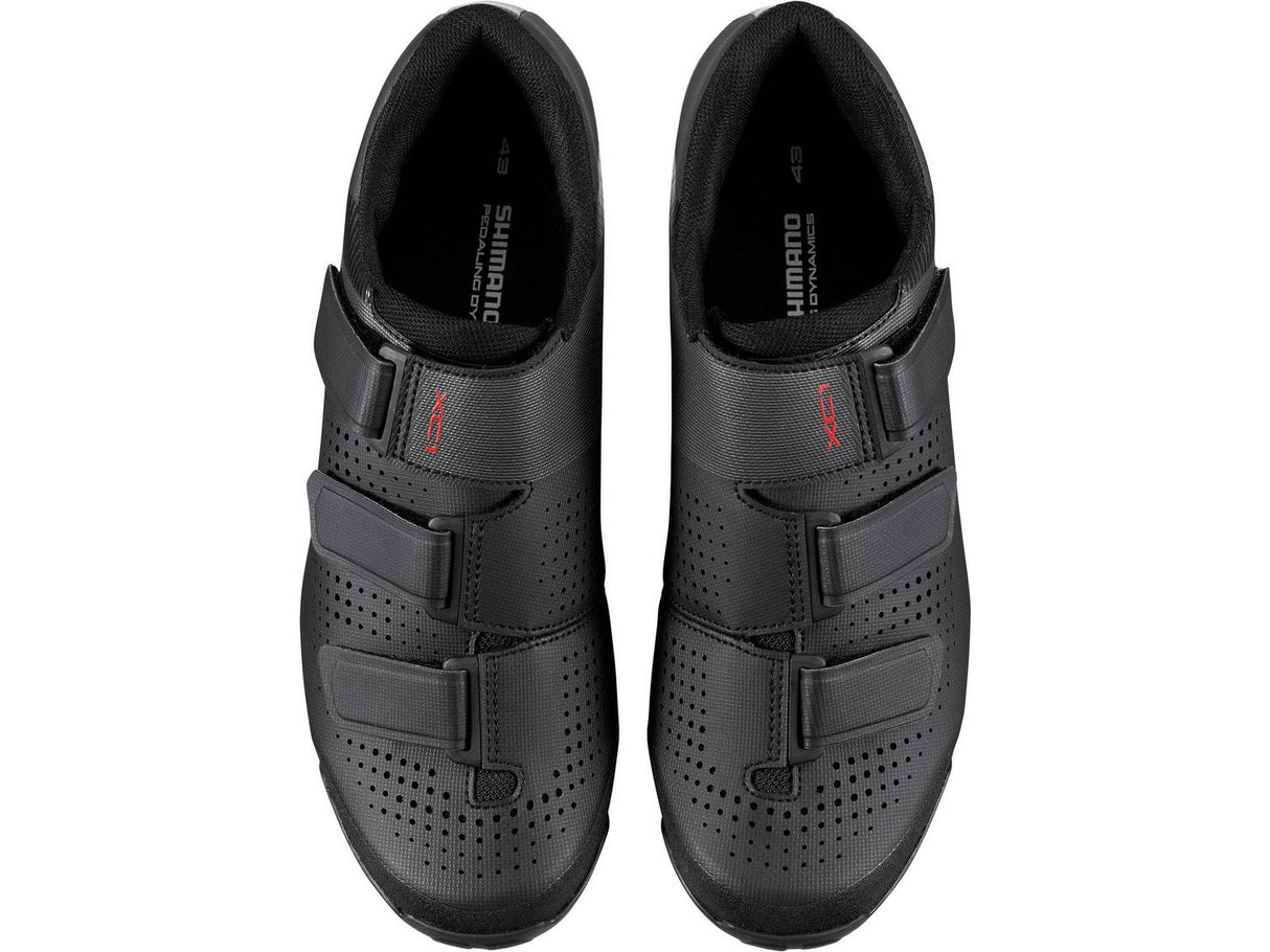 Shimano XC100 SPD MTB Mens Synthetic Road Cycling Shoes - Black - Size 42