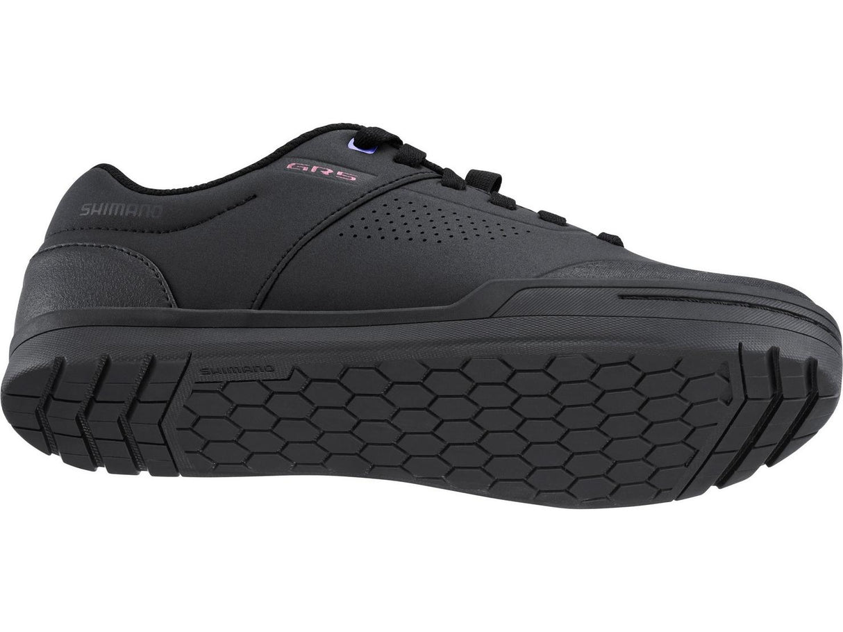 Shimano GR5 Synthetic Womens Flat Pedal MTB Cycling Shoes Size 36 EU - Black