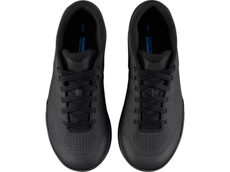 Shimano GR5 Womens Lace-Up Flat Pedal MTB Cycling Shoes - Black - EU 40