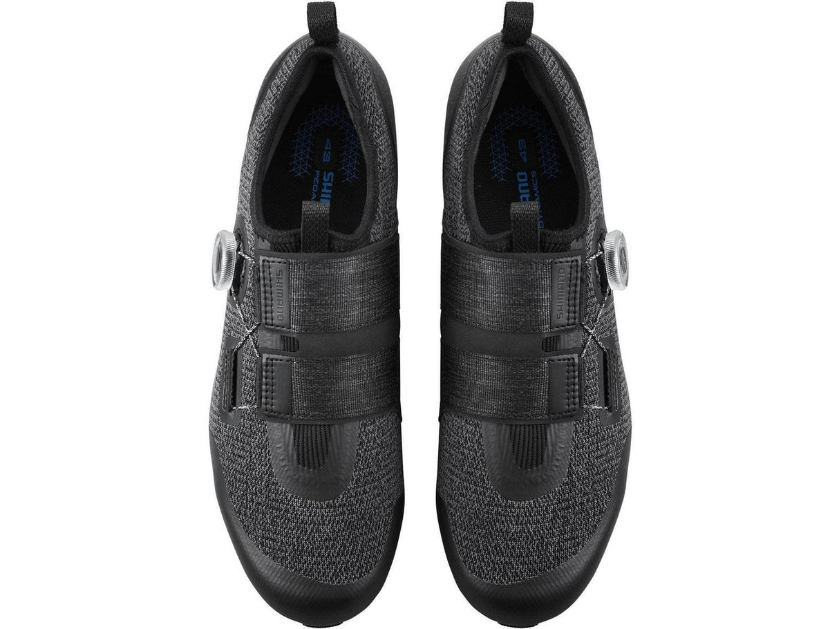 Shimano IC5 Mens Synthetic BOA L6 Dial Bike Cycling Shoes - Black - Size 43