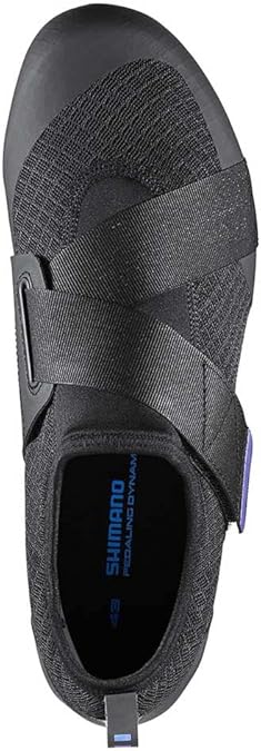 Shimano IC 100 SPD & SPD-SL Unisex Strap Cycling Shoes - Black - EU 43