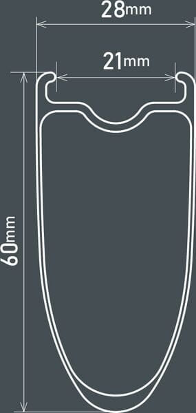 Shimano Ultegra R8170-C60-TL C60 Carbon Clincher Wheel Front 700C Tubeless