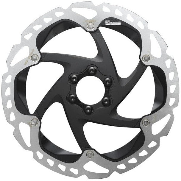 Shimano Bike Parts MT905 Brake Disc Rotor 180mm 6-Hole - Black/Silver