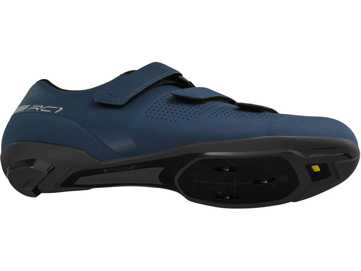Shimano RC102 Mens Synthetic Straps Fastening Road Cycling Shoes Size 47 Navy