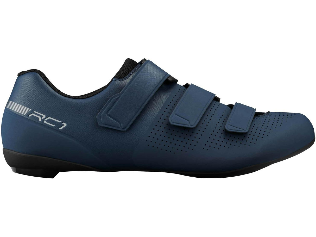 Shimano RC102 Men's Synthetic Straps Road Bike Cycling Shoes Navy - Size 41