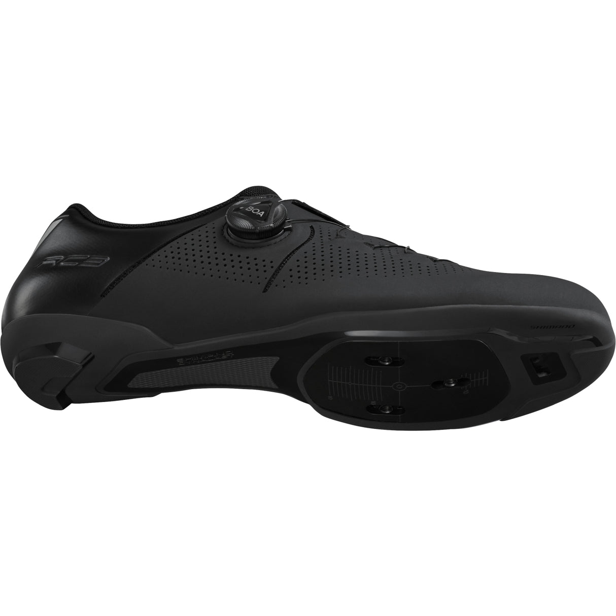 Shimano SH-RC302 Men Synthetic BOA Closure Road Cycling Shoes Size 42 Black