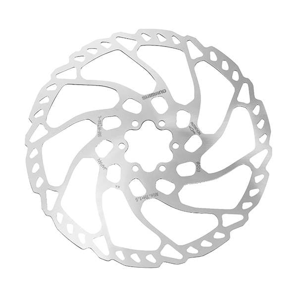 Shimano SM-RT66 203mm 6-Bolt Fitting Ice-Tech Bike Disc Brake Rotor - Silver