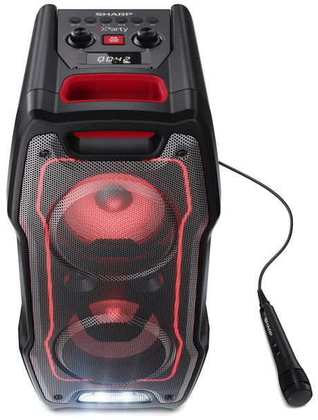 Sharp PS-932 XParty Sing 180W Bluetooth Rechargeable Party Speaker - Black