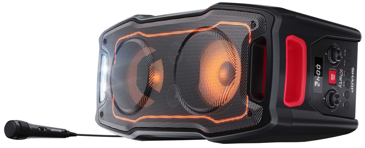 Sharp PS-932 XParty Sing 180W Bluetooth Rechargeable Party Speaker - Black