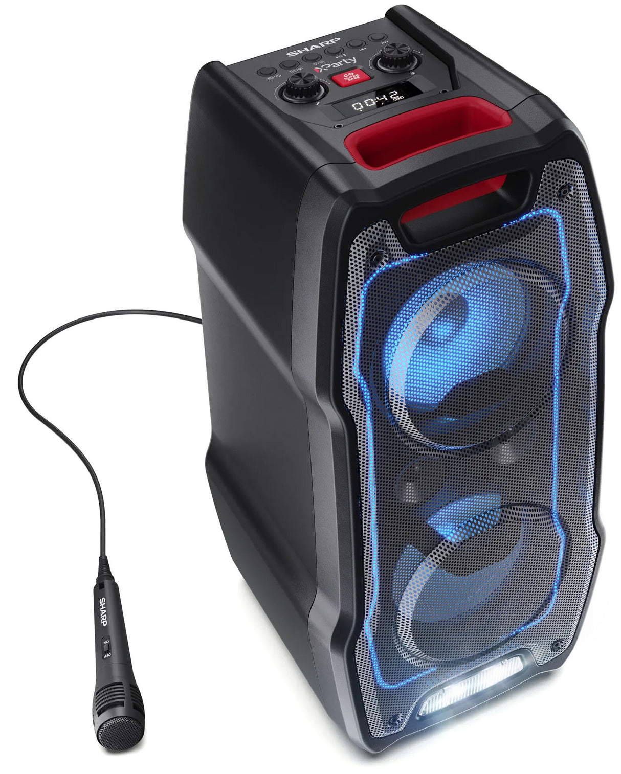Sharp PS-932 XParty Sing 180W Bluetooth Rechargeable Party Speaker - Black
