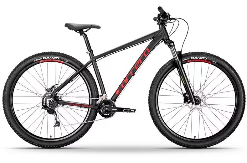 Carrera Hustle 18-Speed 27.5" Wheels Men's Mountain Bike Medium - Black/Red
