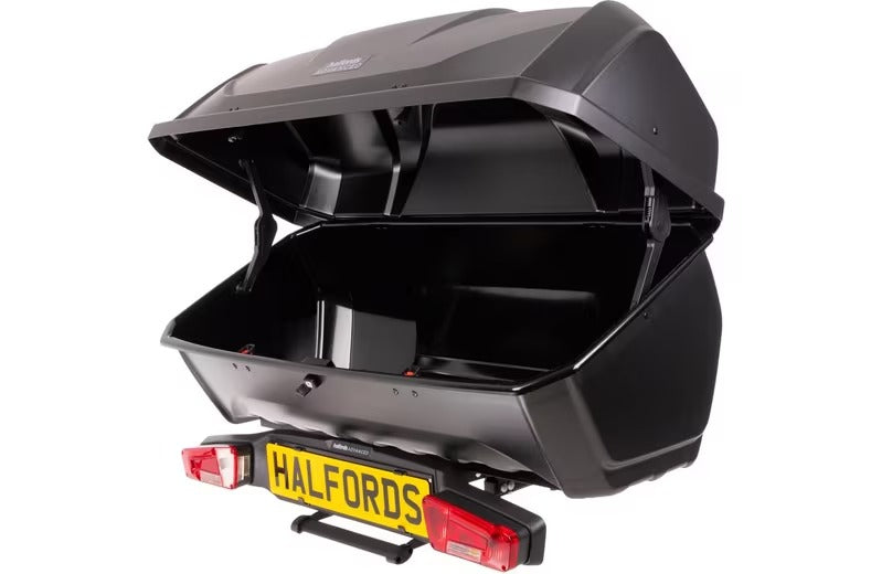 Halfords Advanced Modular Rear Box 340L Towbar Car Carrier Storage - Grey