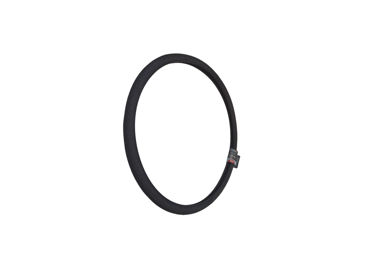 Bikehut 700 x 35C Semi Slick Hybrid Bicycle Tyres Pair - Black (Bundle of 2)