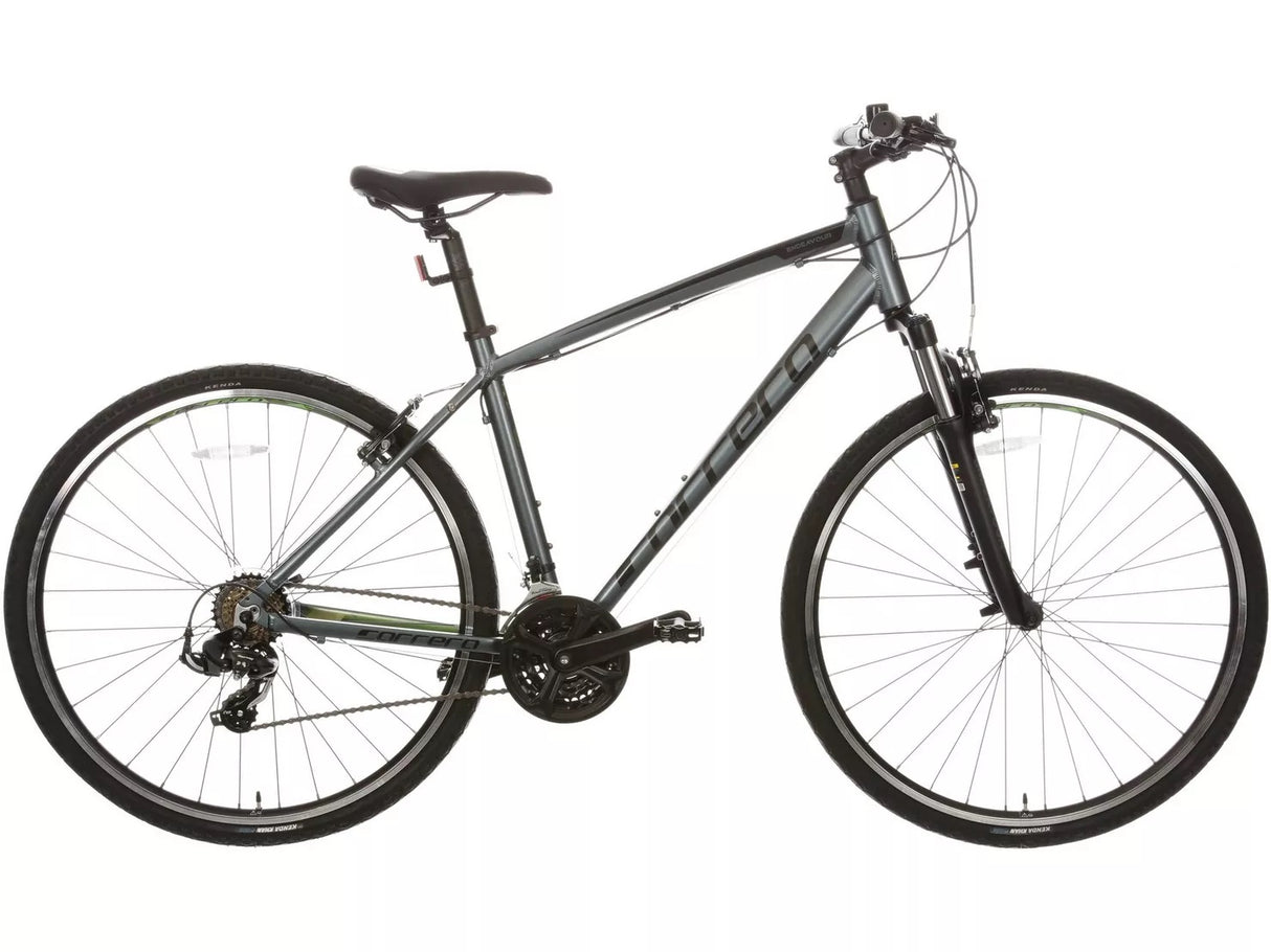 Carrera Endeavour Men's 21-Speed Lightweight Hybrid Bike Medium 19'' - Grey