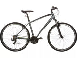 Carrera Endeavour Men's 21-Speed Lightweight Hybrid Bike Medium 19'' - Grey