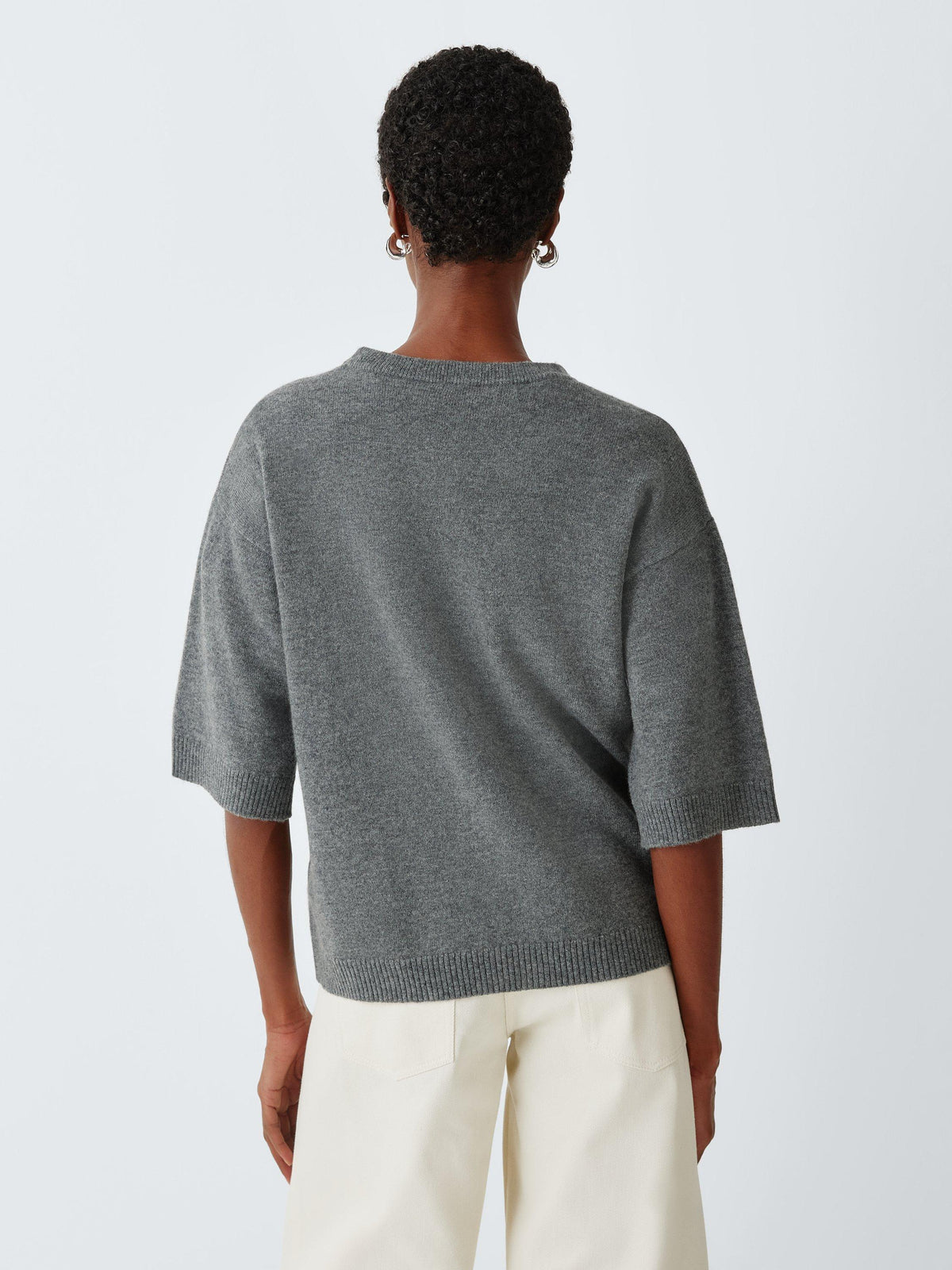 Marella Franz Cable Knit Wool Cashmere Blend Women's Jumper - UK S - Ivory