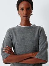 Marella Franz Cable Knit Wool Cashmere Blend Women's Jumper - UK S - Ivory