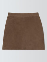 Marella Women's Rise Office Smart Casual Suede Mini Skirt - Brown - UK 10