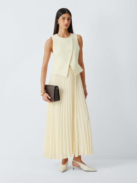 Marella Primo Wool Blend Sleeveless Women's Midi Dress UK 12 - Wool White