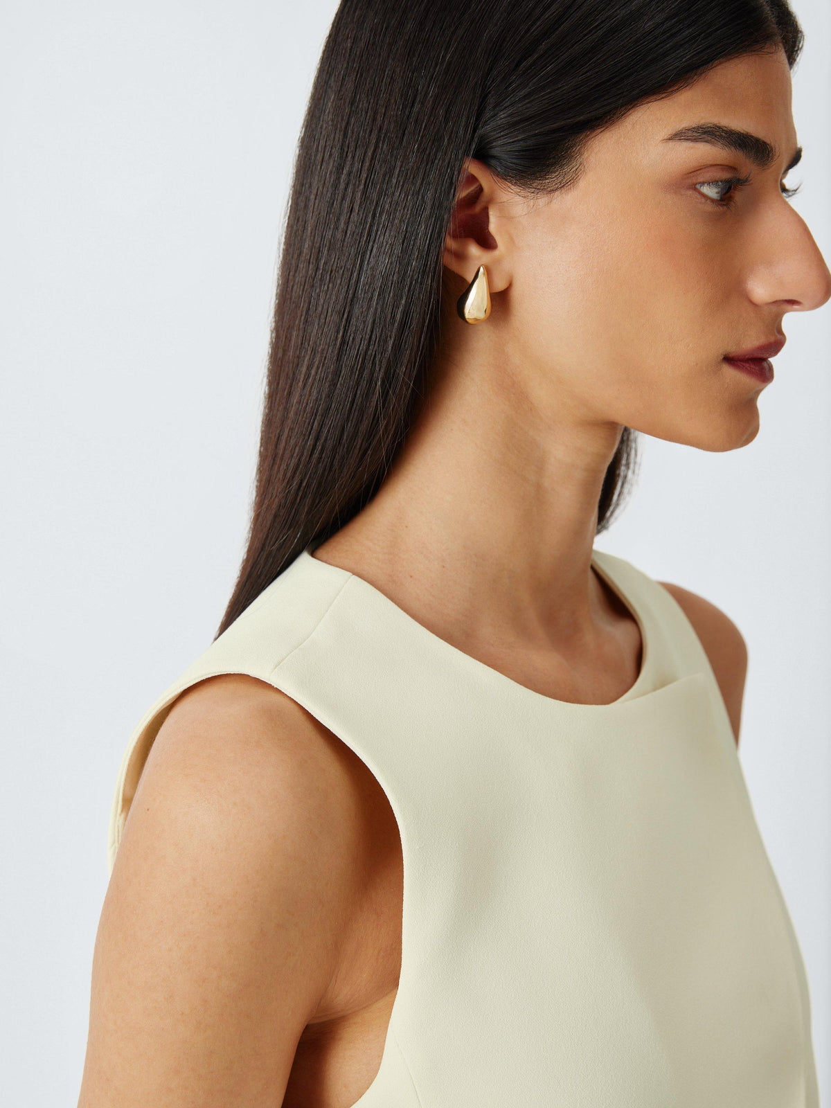 Marella Primo Wool Blend Sleeveless Women's Midi Dress UK 12 - Wool White