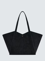 JW PEI Kiana Faux Leather Magnetic Closure Handbag Large Tote Bag - Black