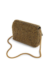 NEW Ted Baker Gliters Crystal Embellished Party Clutch Cross Body Bag - Gold