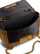 NEW Ted Baker Gliters Crystal Embellished Party Clutch Cross Body Bag - Gold