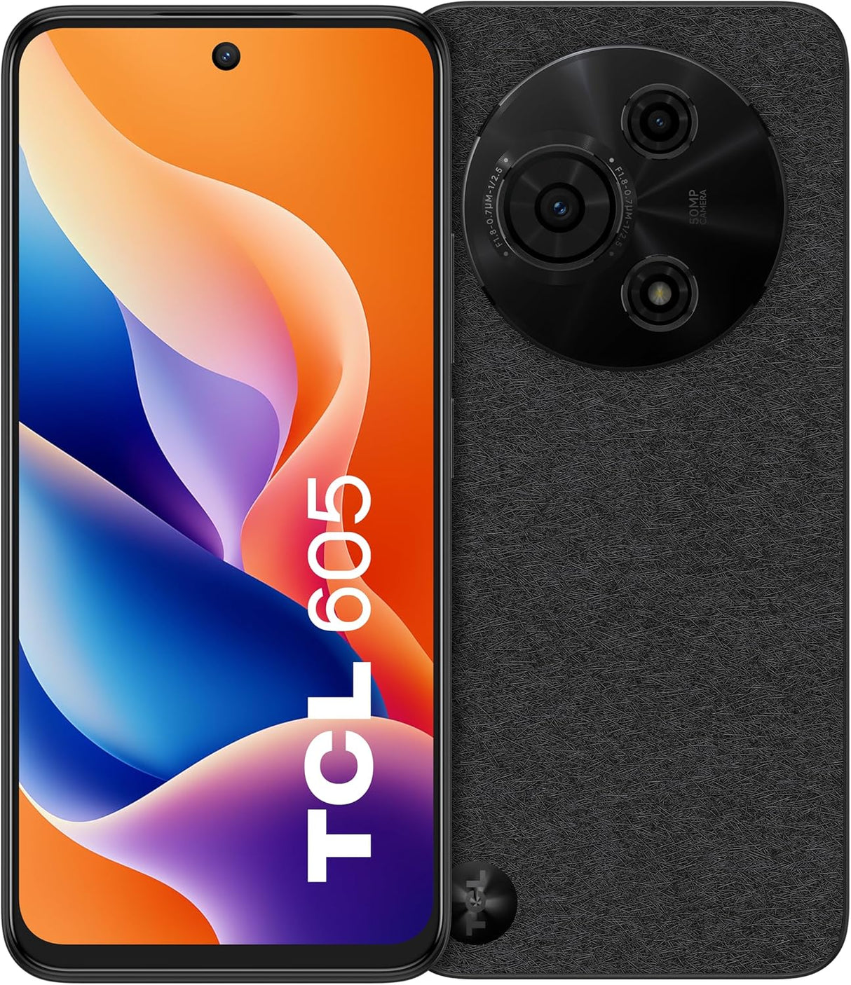 TCL 605 4G 6.7'' Smartphone 4GB RAM 128GB Unlocked Dual SIM-Free - Black B+