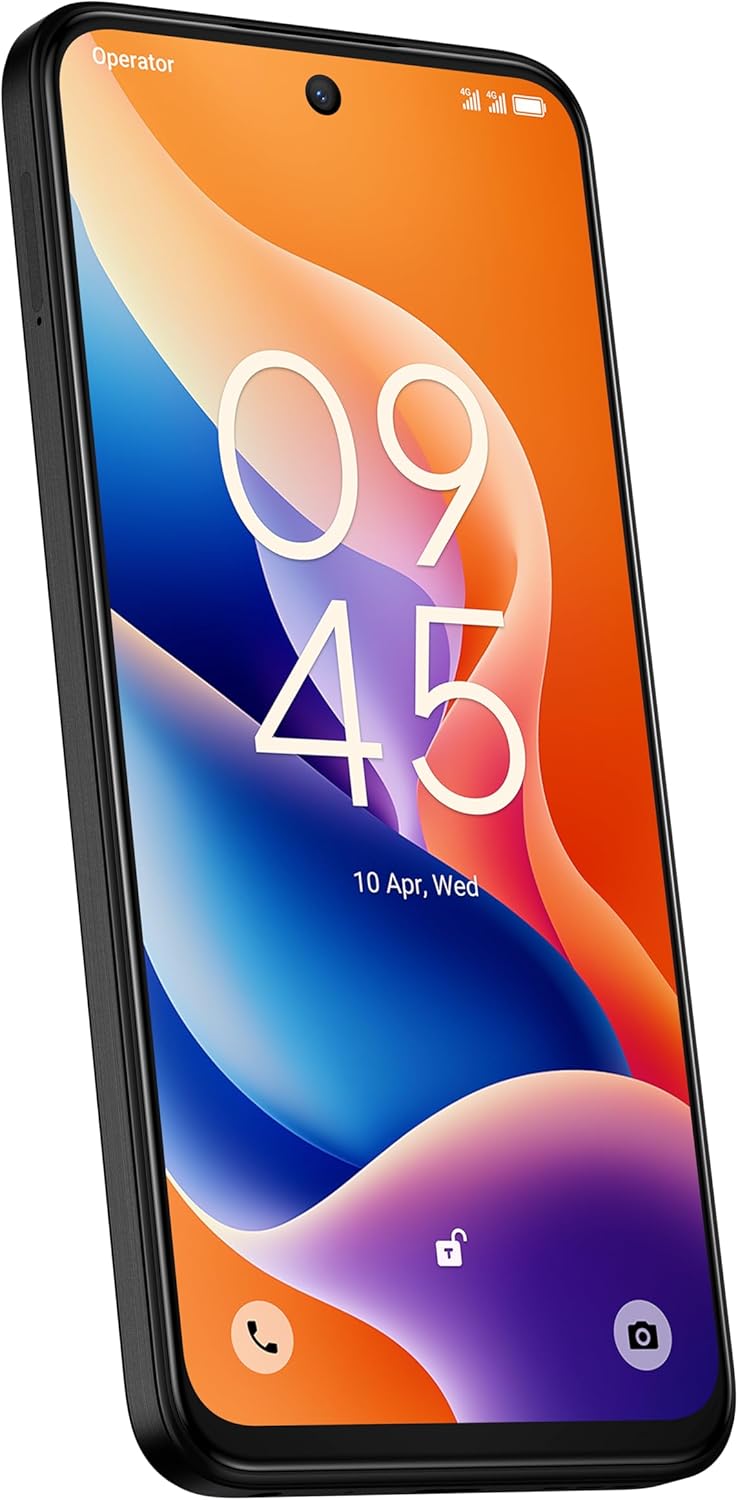 TCL 605 4G 6.7'' Smartphone 4GB RAM 128GB Unlocked Dual SIM-Free - Black A