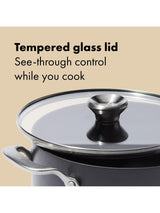 OXO Professional Hard Anodised Aluminium Ceramic Non-Stick Stockpot 24cm