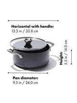OXO Professional Hard Anodised Aluminium Ceramic Non-Stick Stockpot 24cm