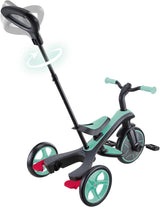 Globber 4-in-1 Explorer Toddler Trike/Balance Bike with Parent Handle - Mint