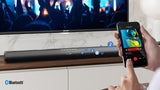 Sharp HT-SB100K 2.0 75W Soundbar with HDMI & Aux & Bluetooth 5.1 - Black