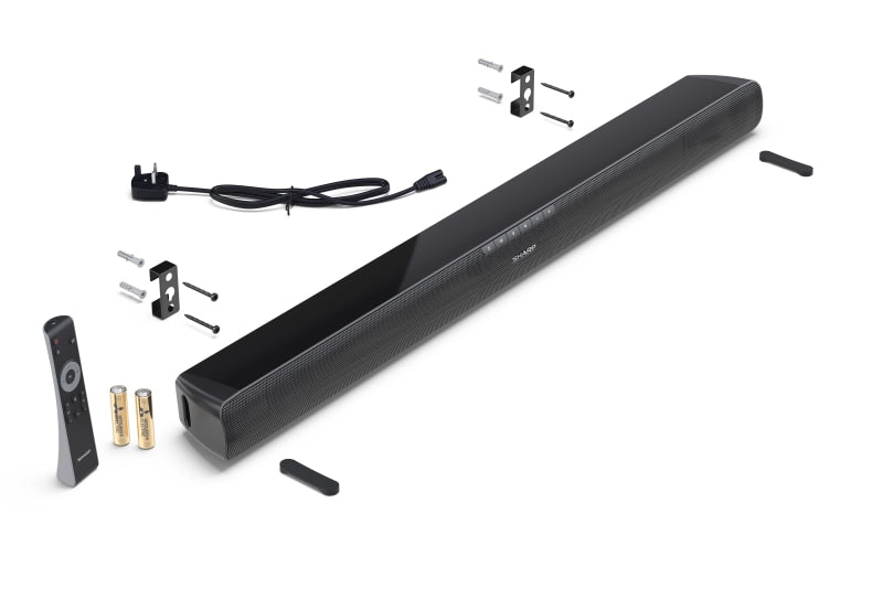 Sharp HT-SB100K 2.0 75W Soundbar with HDMI & Aux & Bluetooth 5.1 - Black