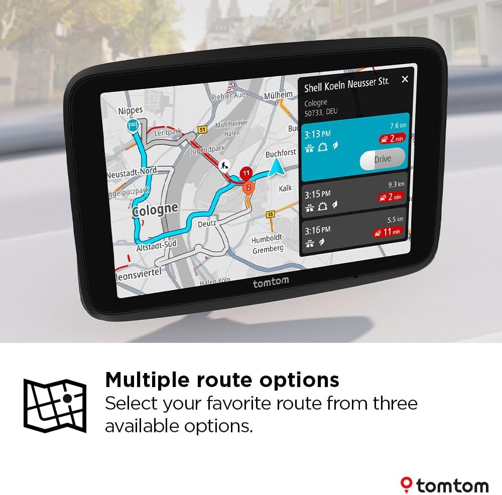 TomTom GO Classic Lite 5in GPS Europe Traffic Maps WiFi Car Sat Nav - Black