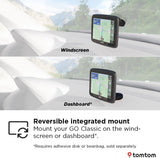 TomTom GO Classic Lite 5in GPS Europe Traffic Maps WiFi Car Sat Nav - Black