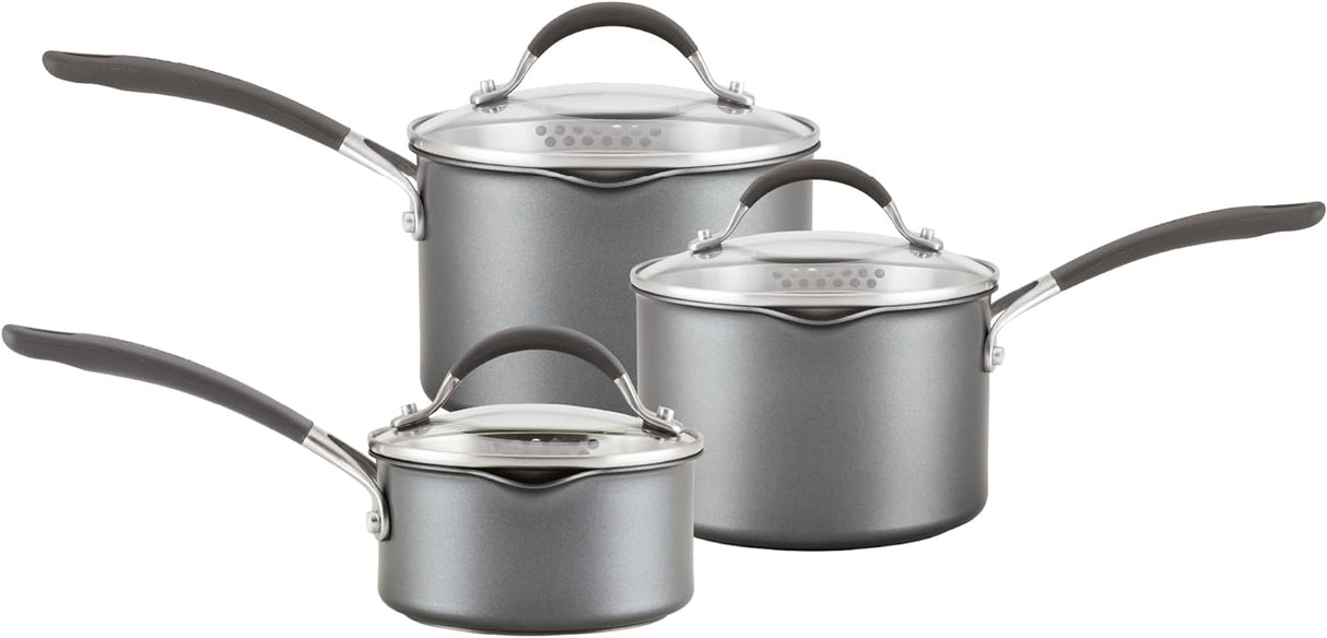 Circulon ScratchDefense Non-Stick Saucepan & Straining Lid 3 Piece Set