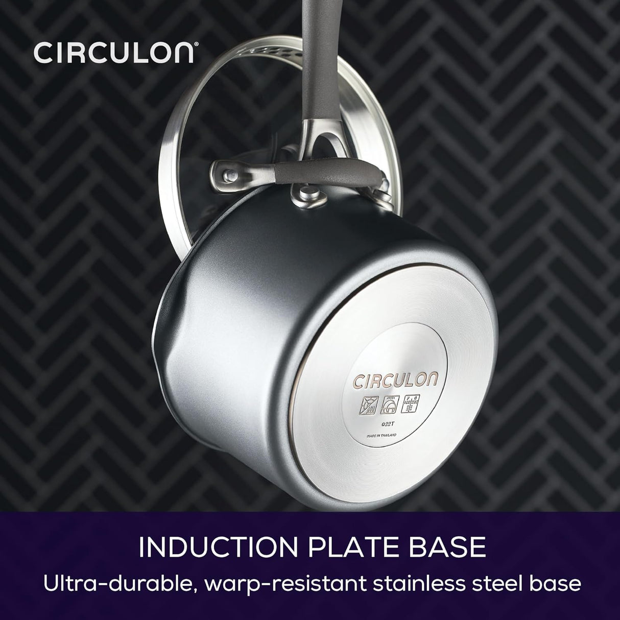 Circulon ScratchDefense Non-Stick Saucepan & Straining Lid 3 Piece Set
