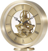 Acctim Millenden Skeleton Mantel Carriage Clock H14 x W13.2 x D6cm - Gold - Kazoop 