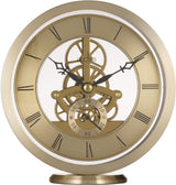 Acctim Millenden Skeleton Mantel Carriage Clock H14 x W13.2 x D6cm - Gold - Kazoop 