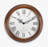 Acctim Towcester Lacock Radio Controlled Roman Numeral 39cm Wood Wall Clock